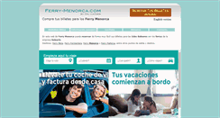 Desktop Screenshot of ferry-menorca.com